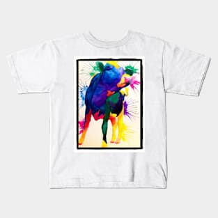 Color Splash Cow Kids T-Shirt